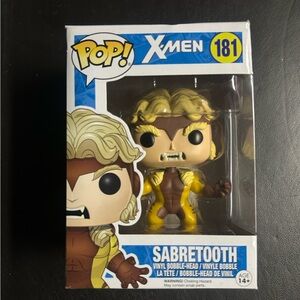 Marvel Sabretooth Pop! Vinyl Figure - Yellow and Brown